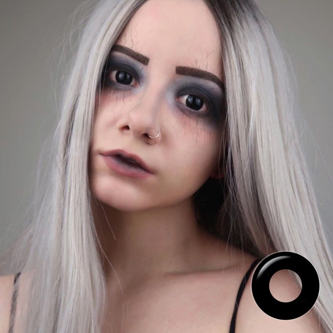 Par de Lentes de Contato Colorida para Halloween, Anime e Cosplay