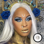 Par de Lentes de Contato Colorida para Halloween, Anime e Cosplay