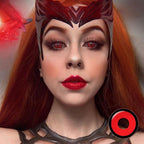 Par de Lentes de Contato Colorida para Halloween, Anime e Cosplay