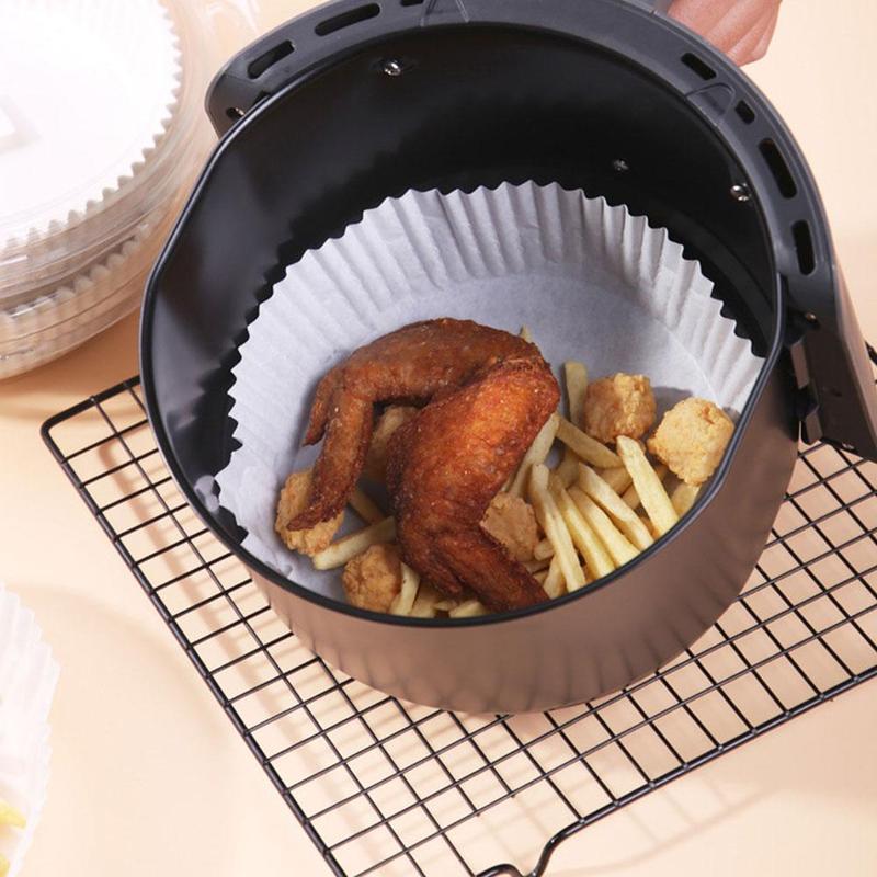 Protetor Anti-Sujeira Air Fryer Forro de Papel Antiaderente e Descartável - Clean Up [FRETE GRÁTIS]