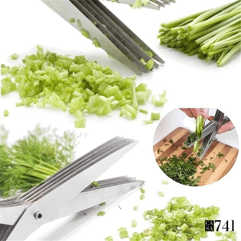 Tesoura de Cozinha Multicamadas para Cortar e Picar