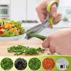 Tesoura de Cozinha Multicamadas para Cortar e Picar