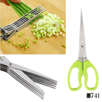 Tesoura de Cozinha Multicamadas para Cortar e Picar