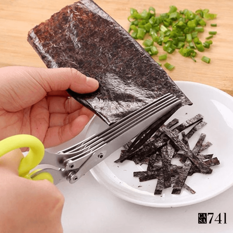 Tesoura de Cozinha Multicamadas para Cortar e Picar