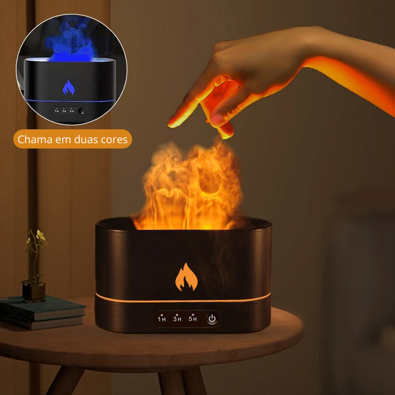 Umidificador, Difusor e Aromatizador de Ar - Magic Fire™