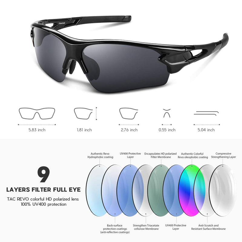 Óculos de Sol Esportivo Polarizado UV400 - BIKEPRO